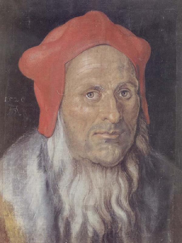 Albrecht Durer Bearded Man in a Red cap Germany oil painting art